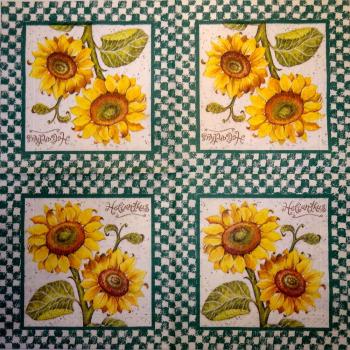 056 Sonnenblumen - 3-lagig (Karo) - Herlitz