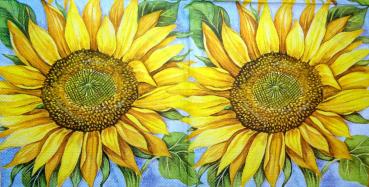 064 Sonnenblumen - 3-lagig
