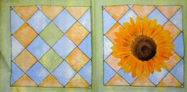 067 Sunflowers - 3-ply (grün)