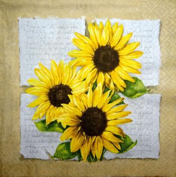 069 Sonnenblumen - 3 lagig - Paper Design
