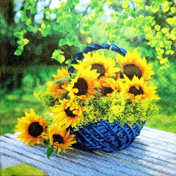 078 Sonnenblumen - 3-lagig - Paper Design