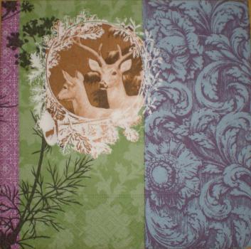 073 Hirsche - 3-lagig - Paper Design