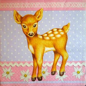 085 Hirsche - 3-lagig (rosa) - Ambiente