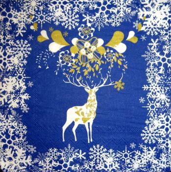 086 Deer - 3-ply (blue) - Ihr