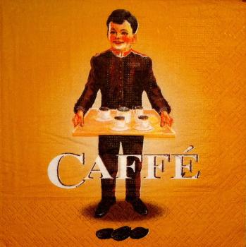 051 Coffee / Cafe - 3-ply (orange) - Design House - Sara Mia