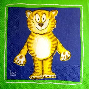 038 Löwe - 3-lagig (dunkel blau) - Home Fashion