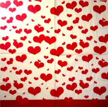 071 Heart / Hearts - 3-ply - Susy Card