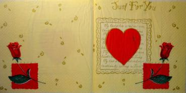 100 Heart / Hearts - 3-ply (cream)