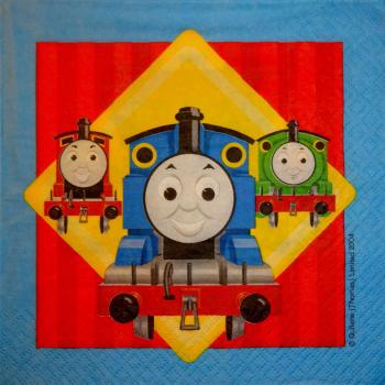 072 Known Figures - 2-ply - Thomas die small the little Locomotive 2004