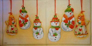071 Schneemann - 3-lagig (orange) - Ambiente