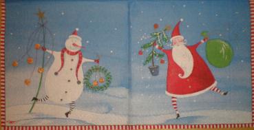 073 Schneemann - 3-lagig - Caspari
