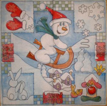 087 Snowman - Vielseidig