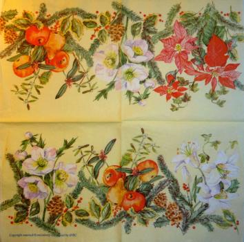 037 Christmas Flowers - 3-ply - AVEC