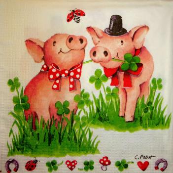 001 Pigs - 3-ply - C.Pabst