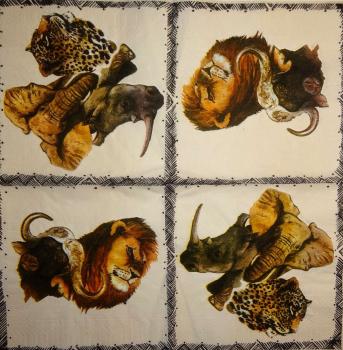 018 Tiere Afrika: Diverse - 3-lagig
