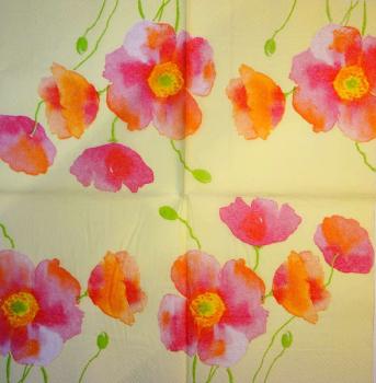 178 Anemones, Poppy - 3-ply (bright yellow)