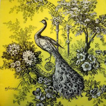 009 Peacock - 3-ply (yellow) - ppd - Fringe