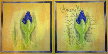 025 Lilies - 3-ply (blue)