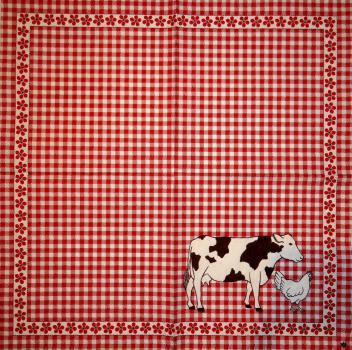 008 Kühe - 3-ply (red)