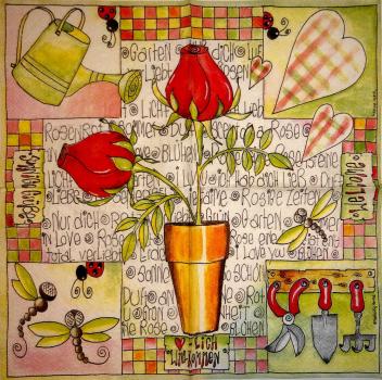 253 Roses - 3-ply - Vielseidig