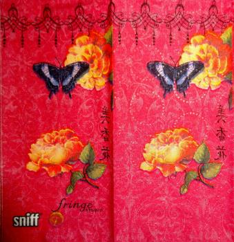 270 Roses - 4-ply - Sniff - Fringe - Handkerchief