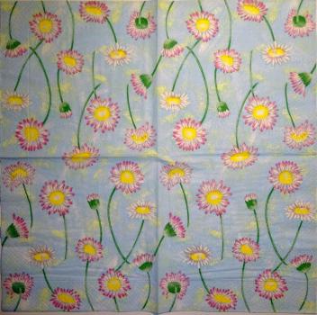 015 Gänseblümchen  - 3 ply  (blue)