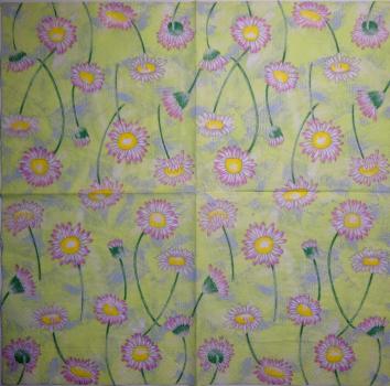 015 Gänseblümchen  - 3 ply  (grün)