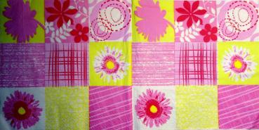 080 Sonnenblumen - 3-lagig (rosa)