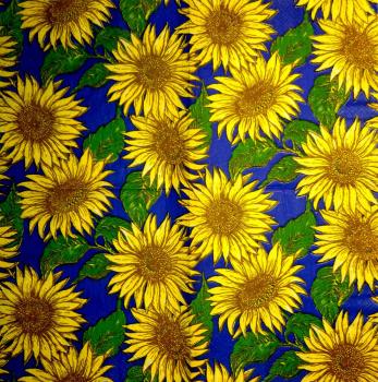 086 Sonnenblumen - 3-lagig (blau) - Ti-Flair - CS