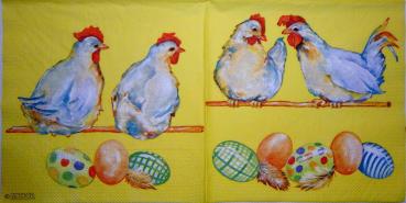 002 Rooster,  Hen - 3 ply - Molca