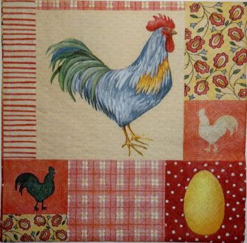 023 Hahn, Huhn - 3 lagig - Ambiente