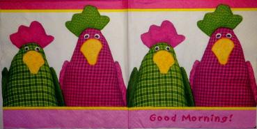 025 Hahn, Huhn - 3 lagig - (rosa) - Avant Garde