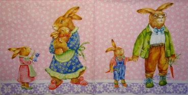 008 Rabbits:  unnatürlich - 3-ply - (pink) - Ihr