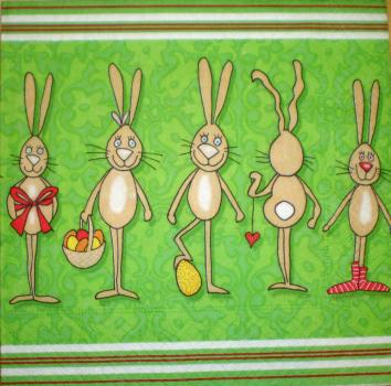 029 Rabbits:  unnatürlich - 3-ply (grün)