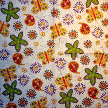 090 Butterflies - 3 ply - geprägt
