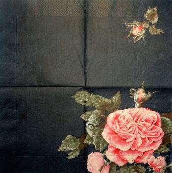 077 Rosen - 3-lagig (schwarz) - Mona Svärd