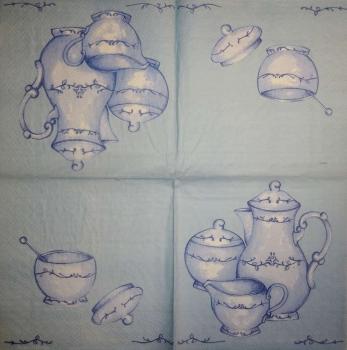 134 Dishes - 3-ply (blue) - Molca