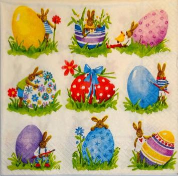 065 Eier, Ostereier - 3lagig - Paper Design