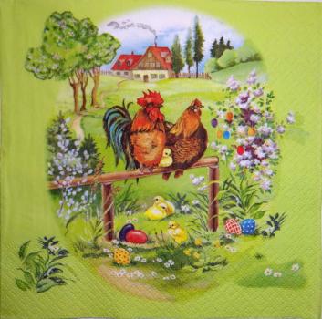 005 Rooster,  Hen - 3-ply - Home Fashion