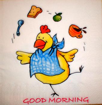 057 Hahn, Huhn - 3-lagig - Duni