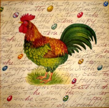 060 Rooster,  Hen - 3-ply - Paper Design