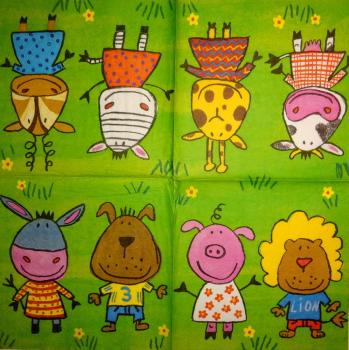 036 Tiere Afrika: Diverse - 3-lagig