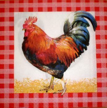 066 Rooster,  Hen - 3-ply