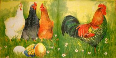 069 Rooster,  Hen - 3-ply - Ihr