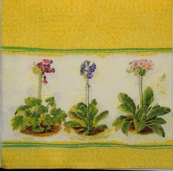 079 Flowers Others - 3 ply (yellow)