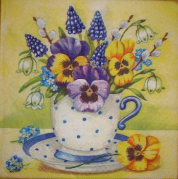 029 Stiefmütterchen, Violet - 3-ply (weiß)