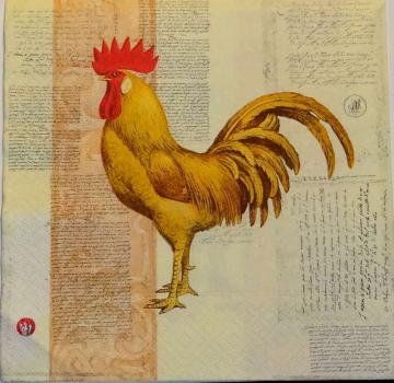 079 Rooster,  Hen - 3-ply - Colourful Life