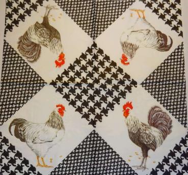 081 Rooster,  Hen - 3-ply - (black) - Ihr