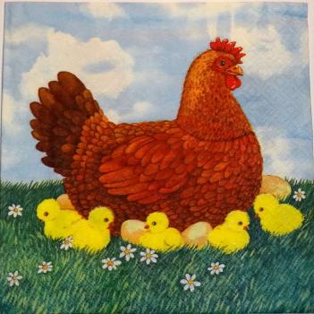 083 Rooster,  Hen - 3-ply - ti-flair