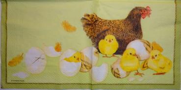 087 Rooster,  Hen - 3-ply - Ambiente CS